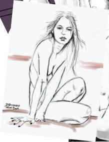 Pastel Drawing by David Hinkle Southard